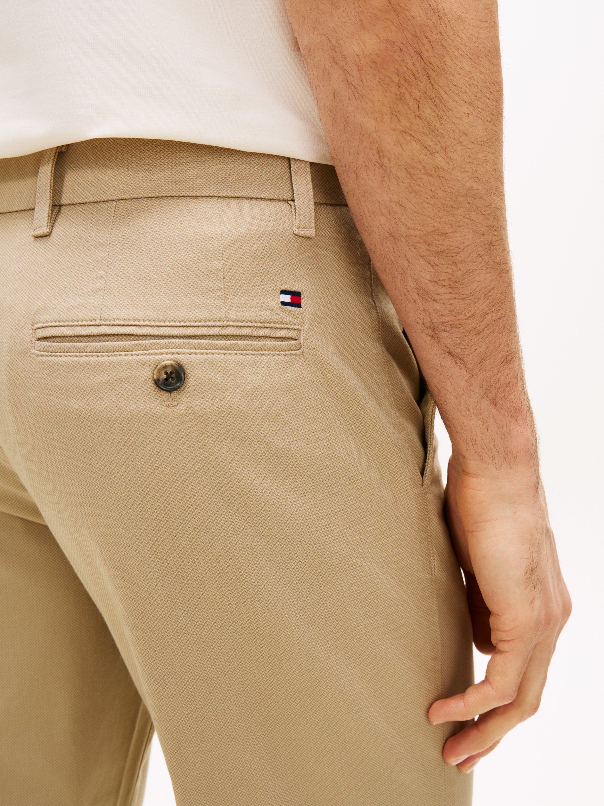 Tommy Hilfiger miesten suorat housut Denton, beige
