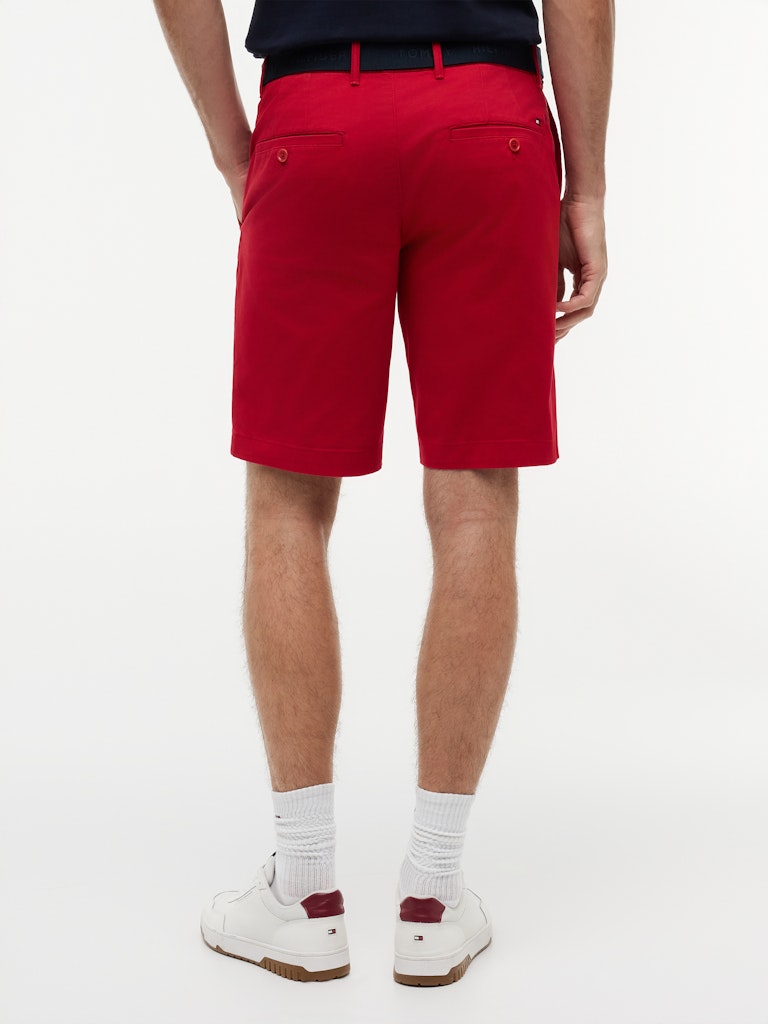 Tommy Hilfiger miesten shortsit Denton 9.5 Inc ESS Twill W/ Belt, punainen