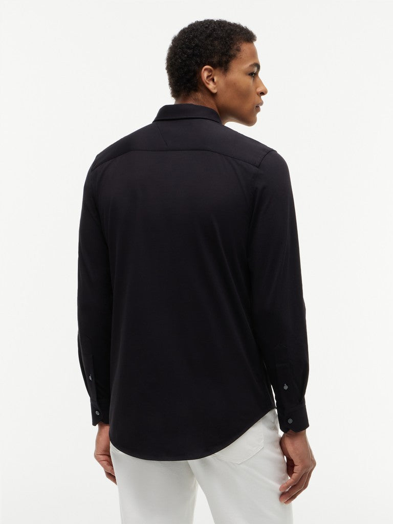 Tommy Hilfiger miesten kauluspaita Performance Slim Shirt, musta