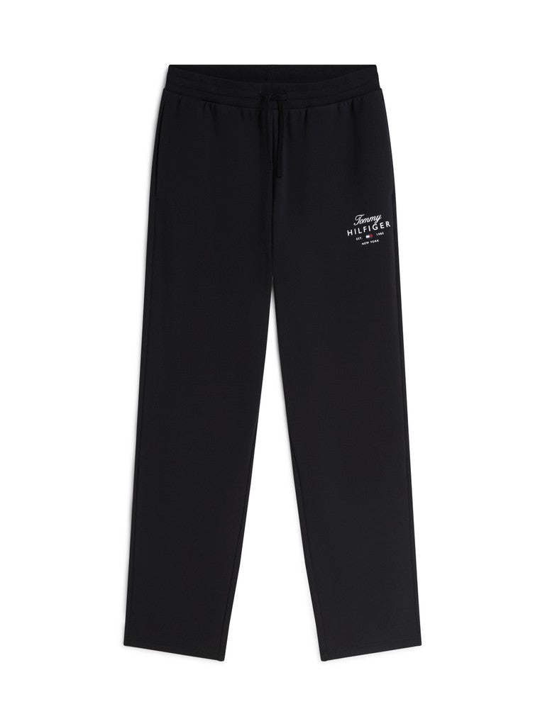 Tommy Hilfiger miesten collegehousut Script Stack Sweatpants, musta