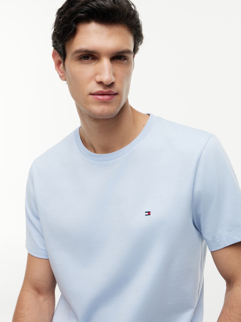 Tommy Hilfiger miesten t-paita Ess Seasonal Reg Fit Solid Tee, sininen