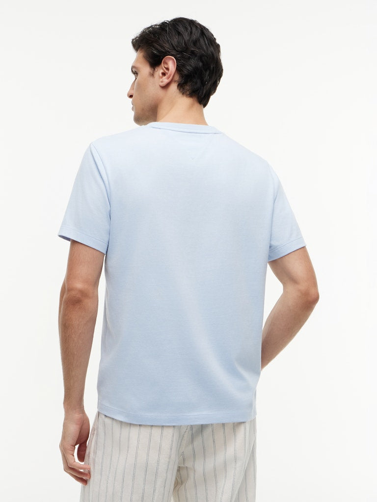 Tommy Hilfiger miesten t-paita Ess Seasonal Reg Fit Solid Tee, sininen