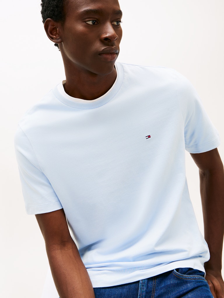 Tommy Hilfiger miesten t-paita Ess Seasonal Reg Fit Solid Tee, sininen