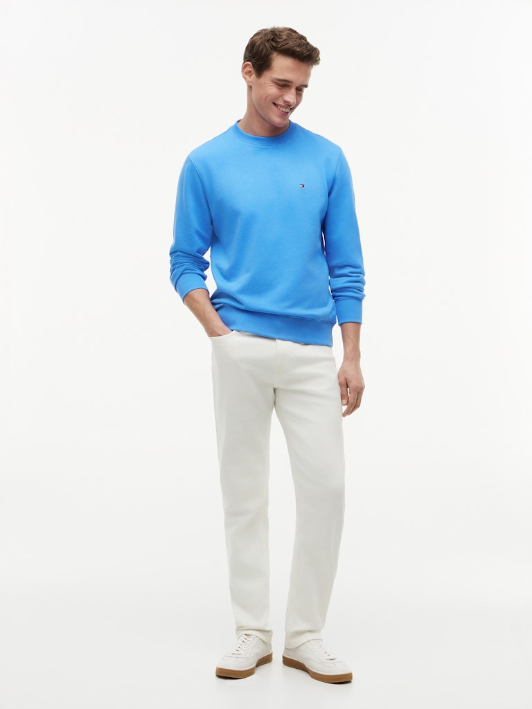 Tommy Hilfiger miesten collegepaita Essential Terry Crew Neck, sininen