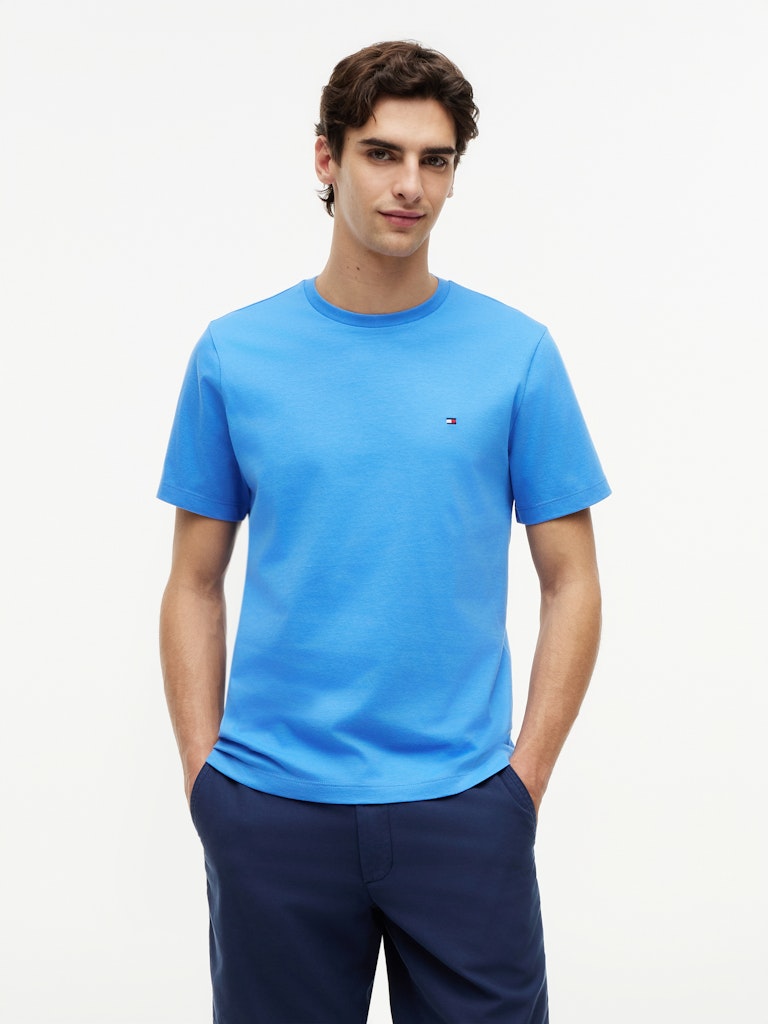Tommy Hilfiger miesten t-paita Ess Seasonal Reg Fit Solid Tee, sininen