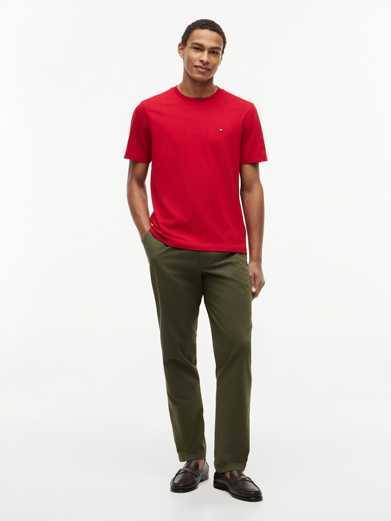 Tommy Hilfiger miesten t-paita Essential Reg Fit Tee, punainen
