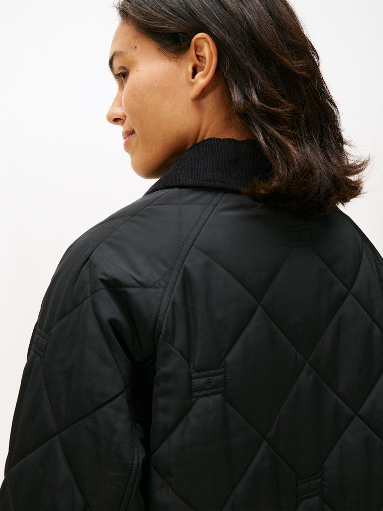 Tommy Hilfiger naisten tikkitakki Padded Flag Quilted Coat, musta