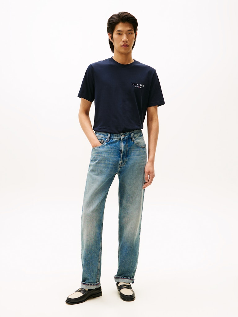 Tommy Hilfiger miesten t-paita Brand Love Small Hilfiger Tee, tummansininen