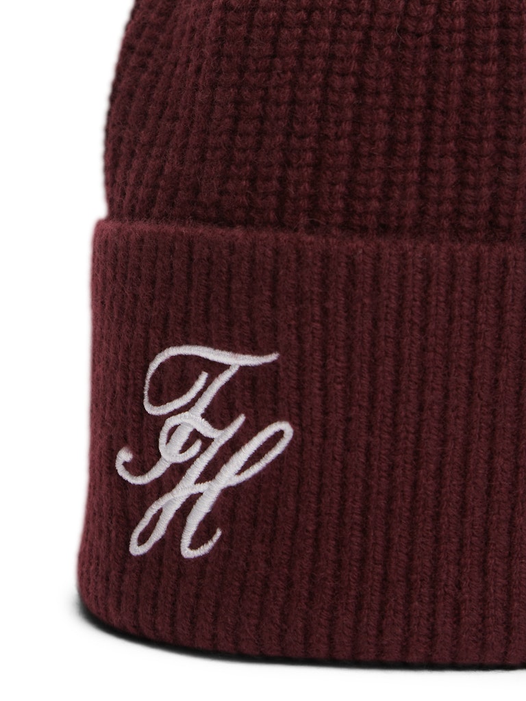 Tommy Hilfiger naisten pipo Tommy Script Cashmere Beanie, viininpunainen