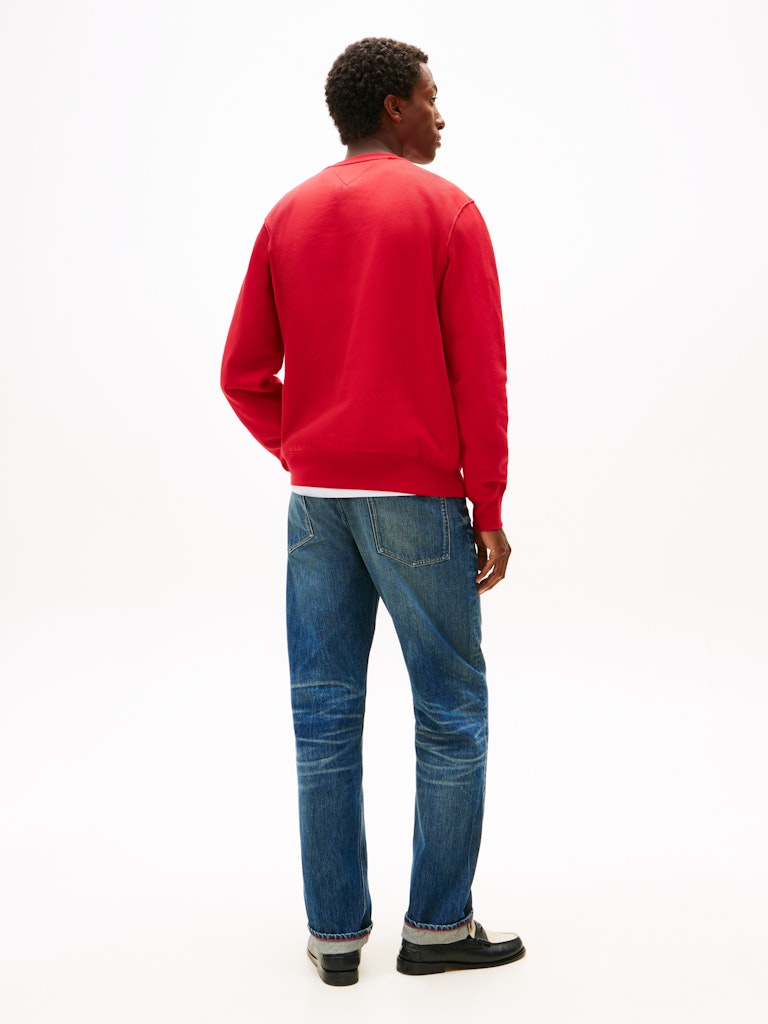 Tommy Hilfiger miesten collegepaita Tommy Ebro Flag Sweatshirt, punainen