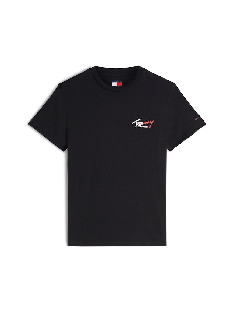 Tommy Jeans miesten T-paita Signature Logo, musta
