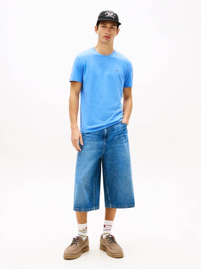 Tommy Jeans miesten t-paita Tommy Flag Extra Slim Jersey T-Shirt, sininen