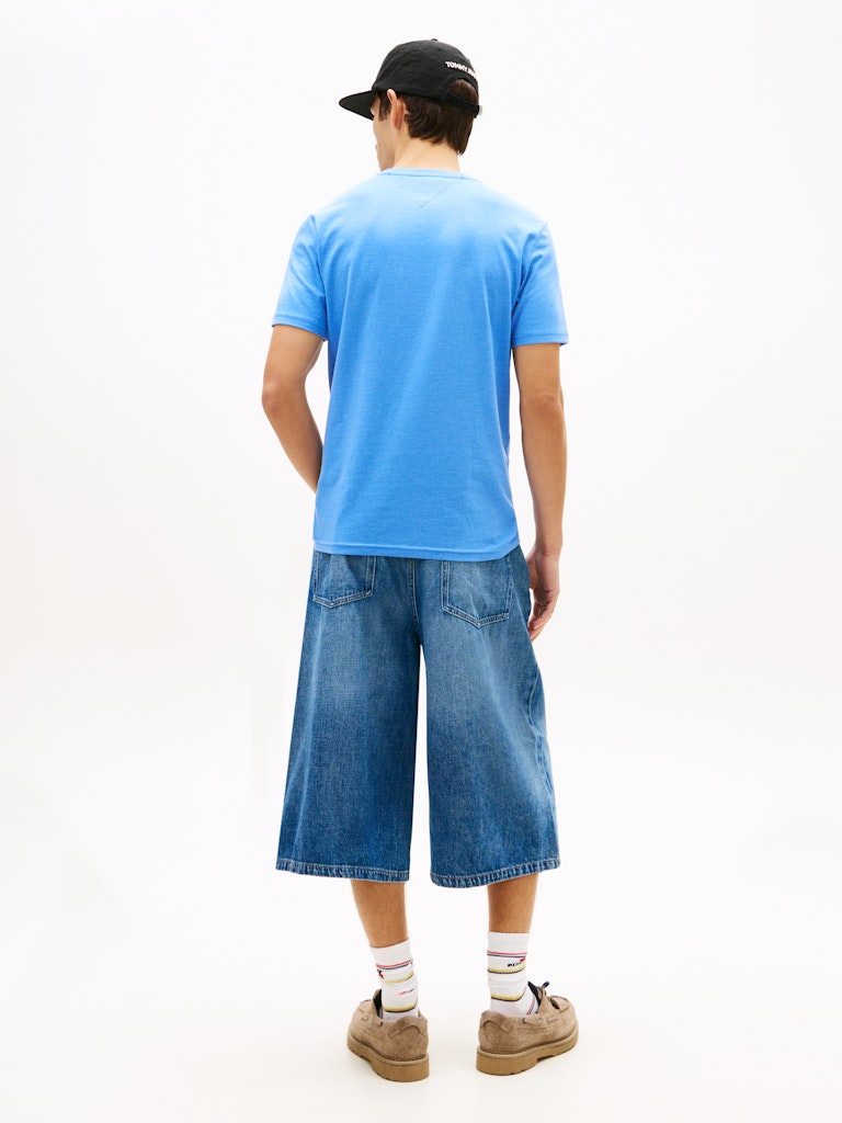 Tommy Jeans miesten t-paita Tommy Flag Extra Slim Jersey T-Shirt, sininen