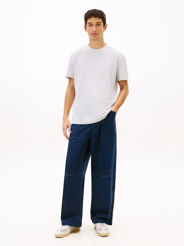 Tommy Jeans miesten t-paita TJM Reg Waffle SS Tee, harmaa