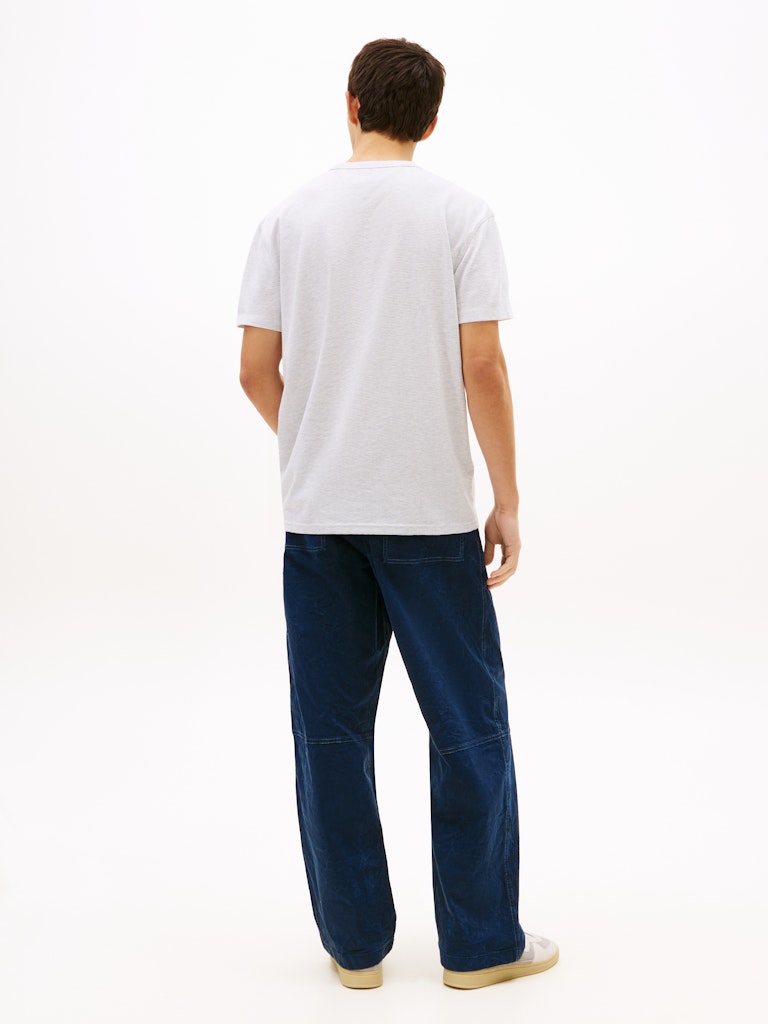 Tommy Jeans miesten t-paita TJM Reg Waffle SS Tee, harmaa