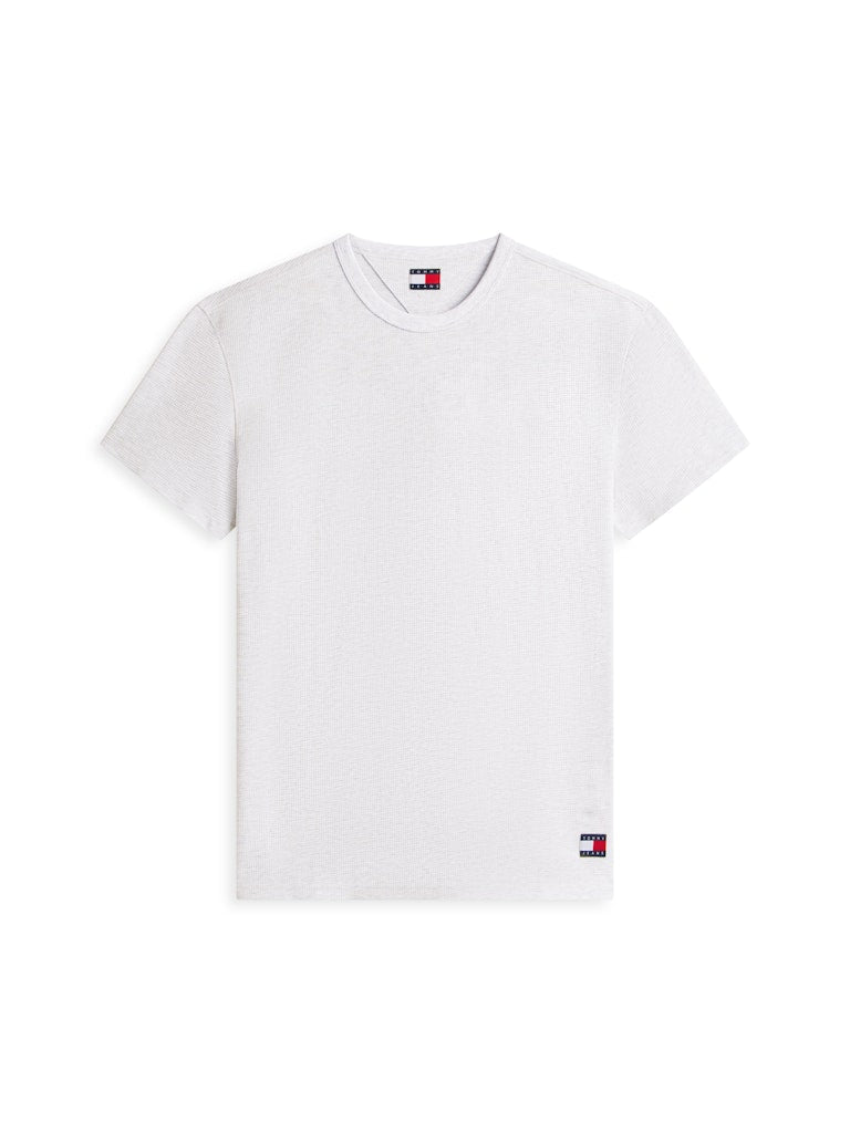 Tommy Jeans miesten t-paita TJM Reg Waffle SS Tee, harmaa