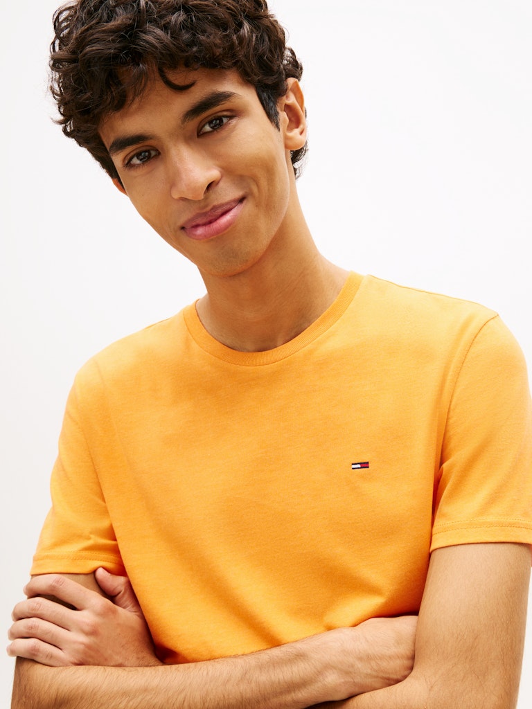 Tommy Jeans miesten t-paita Extra Slim Jersey Tee, oranssi