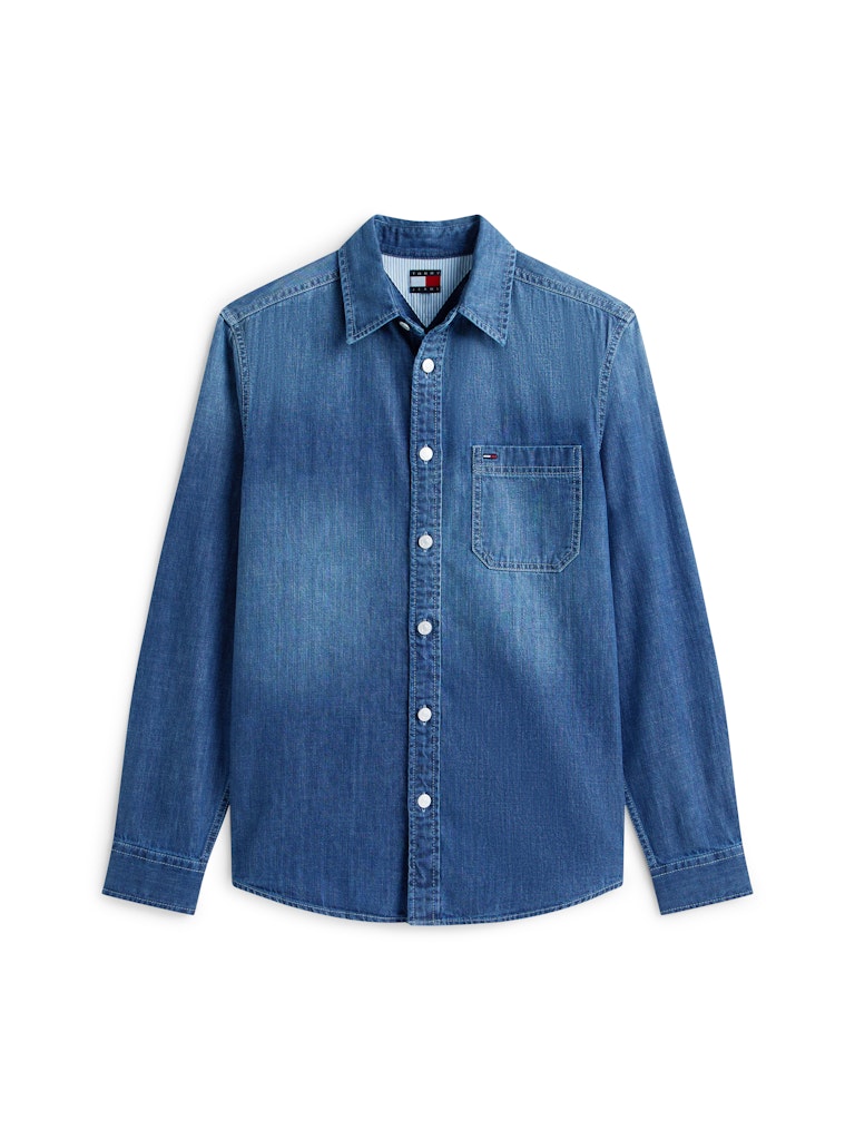 Tommy Jeans miesten farkkupaita TJM Denim Regular Fir Shirt EXT, sininen