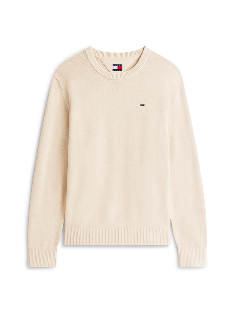 Tommy Jeans miesten neulepusero TJM Slim ESS Sweater EXT, beige