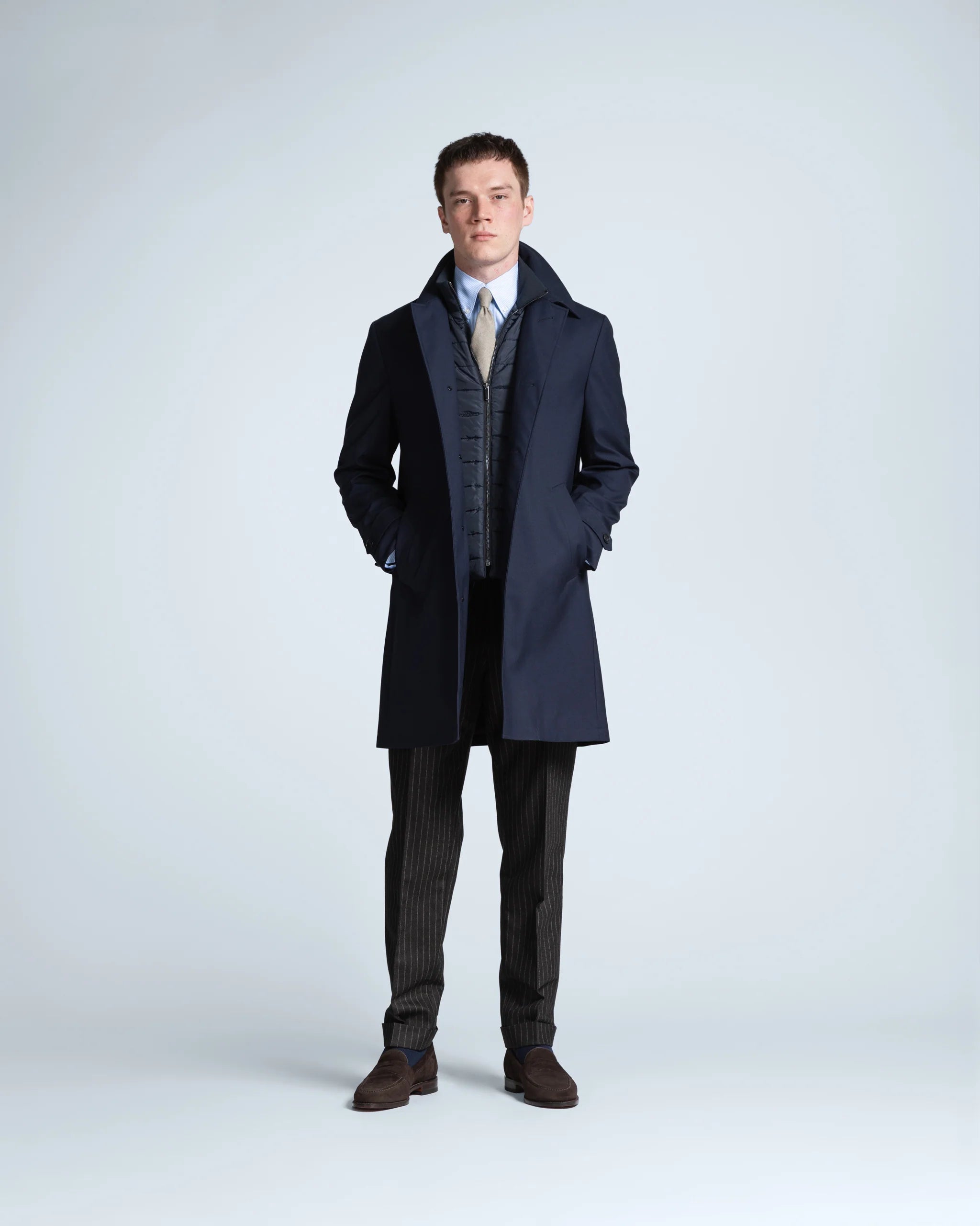 Turo miesten villakangastakki Town, tummansininen