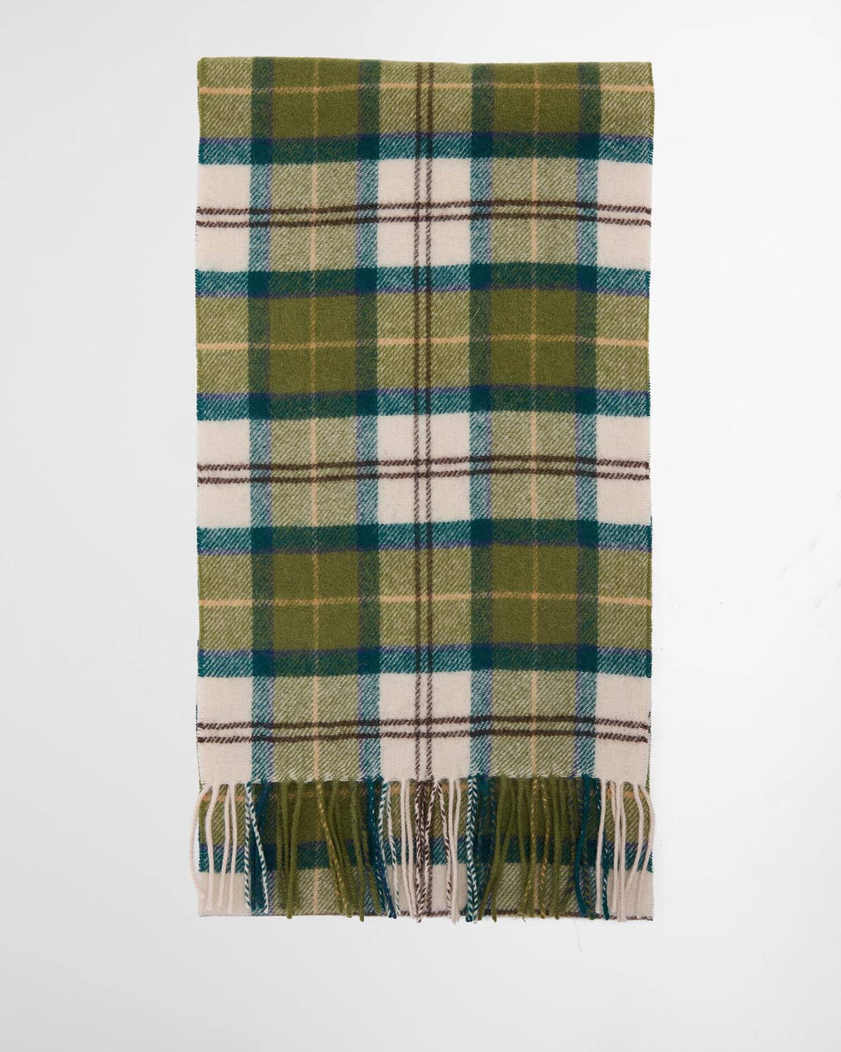 Barbour miesten huivi Tartan Lambswool Scarf, keltainen ruutu