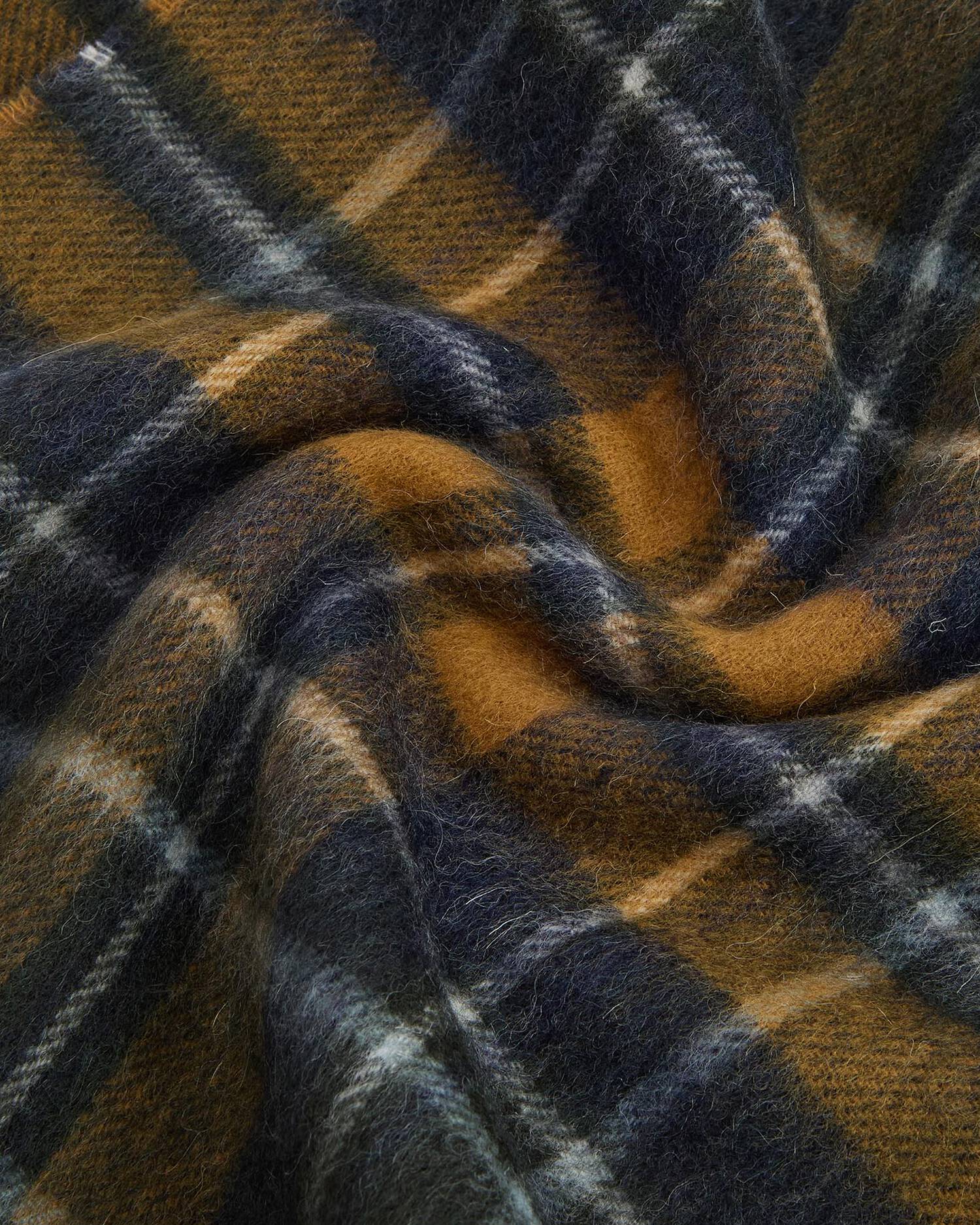 Barbour miesten huivi New Check Scarf, oranssiruutu