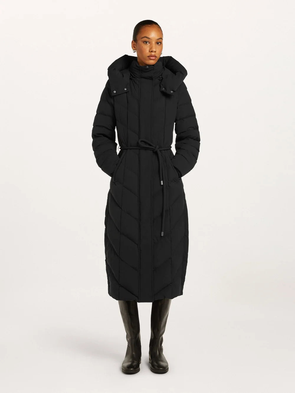 Beaumont naisten untuvatakki Valea Long Coat, musta