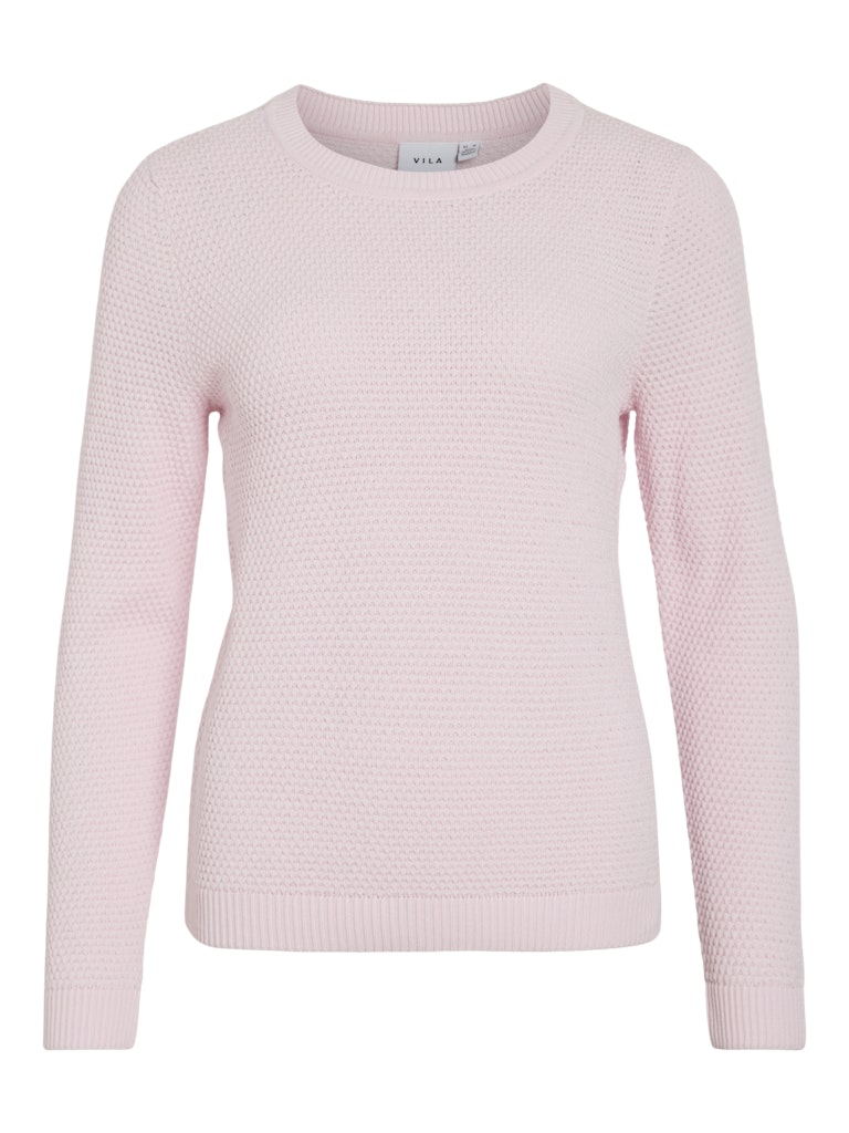 Vila naisten neulepaita VIDalo O-Neck L/S Knit Top-NOOS, Cherry Blossom