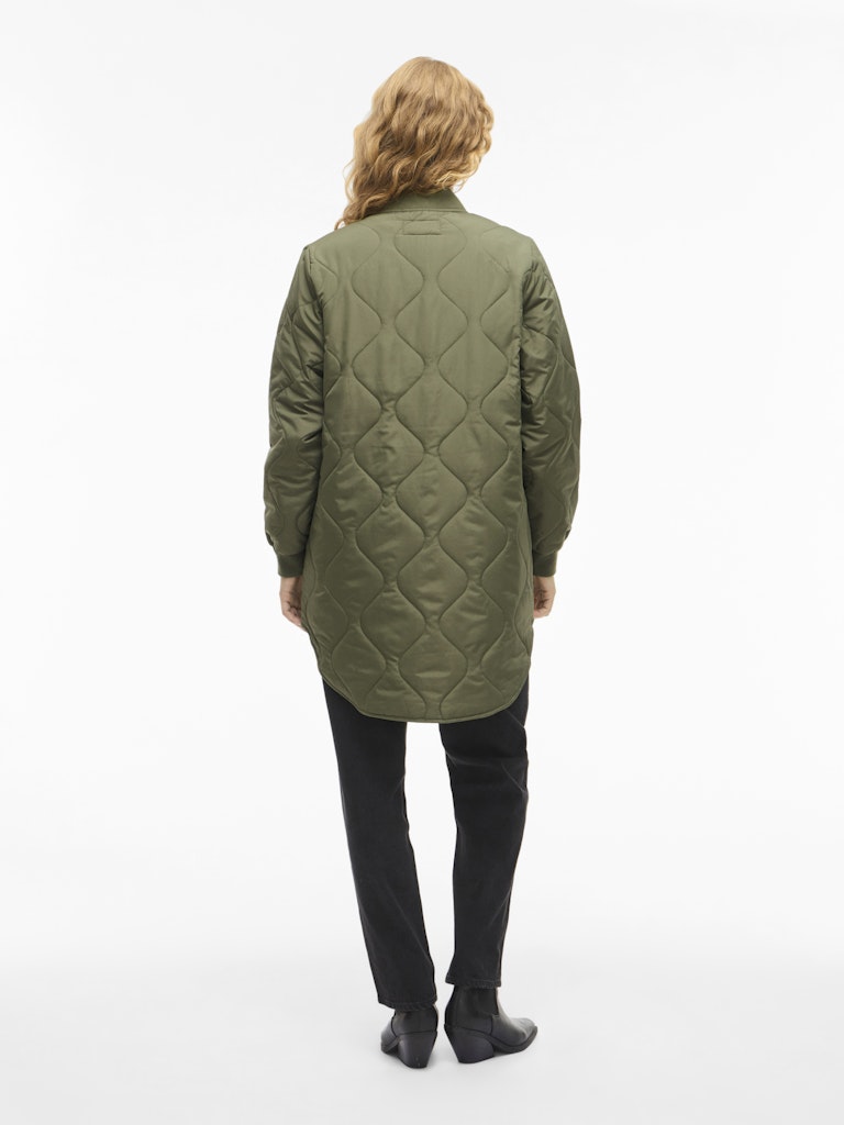 Vila naisten tikkitakki VITATE L/S QUILT JACKET - NOOS, Olivine