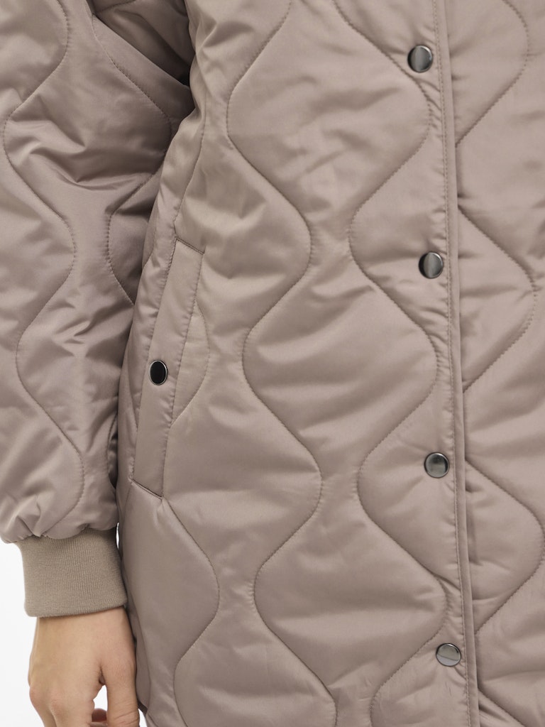 Vila naisten tikkitakki VITATE L/S QUILT JACKET - NOOS, Taupe Gray