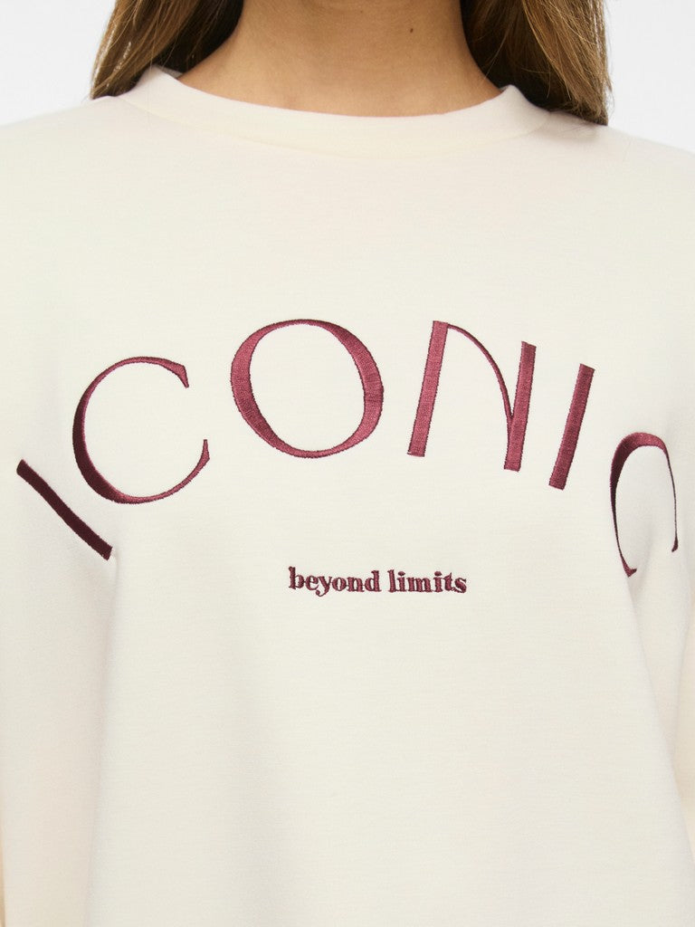 Vila naisten collegepaita Vireflect Round Neck Sweatshirt, Birch