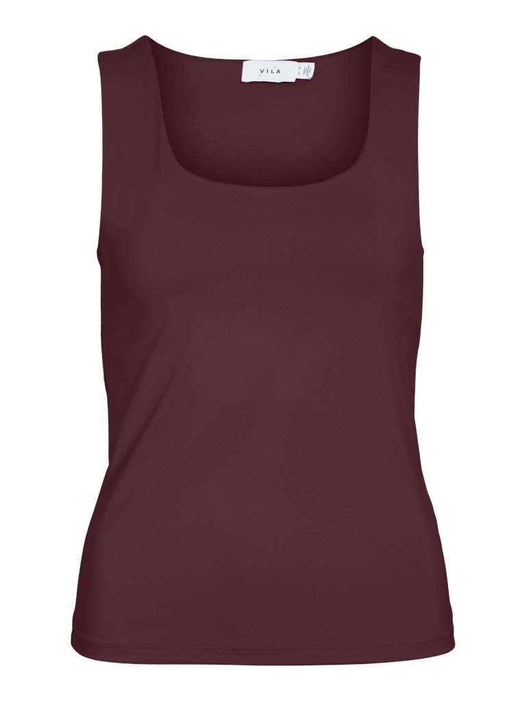 Vila naisten toppi Vikenza O-Neck S/L Tank Top, Port Royale