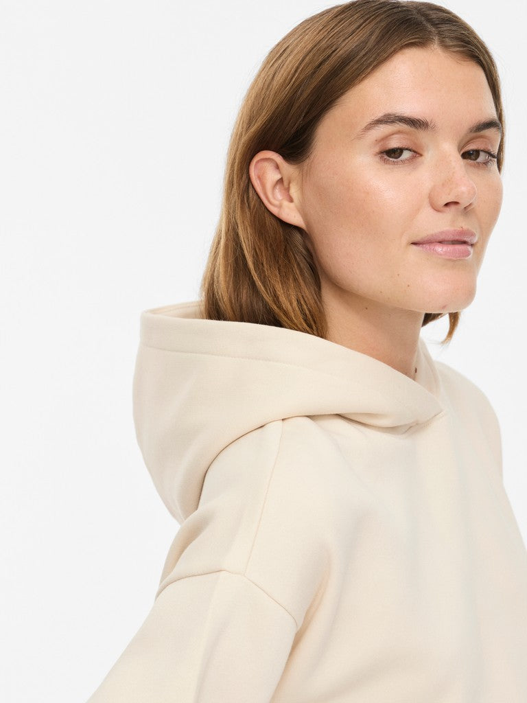 Vila naisten huppari Vihuris Short Hoodie, Birch