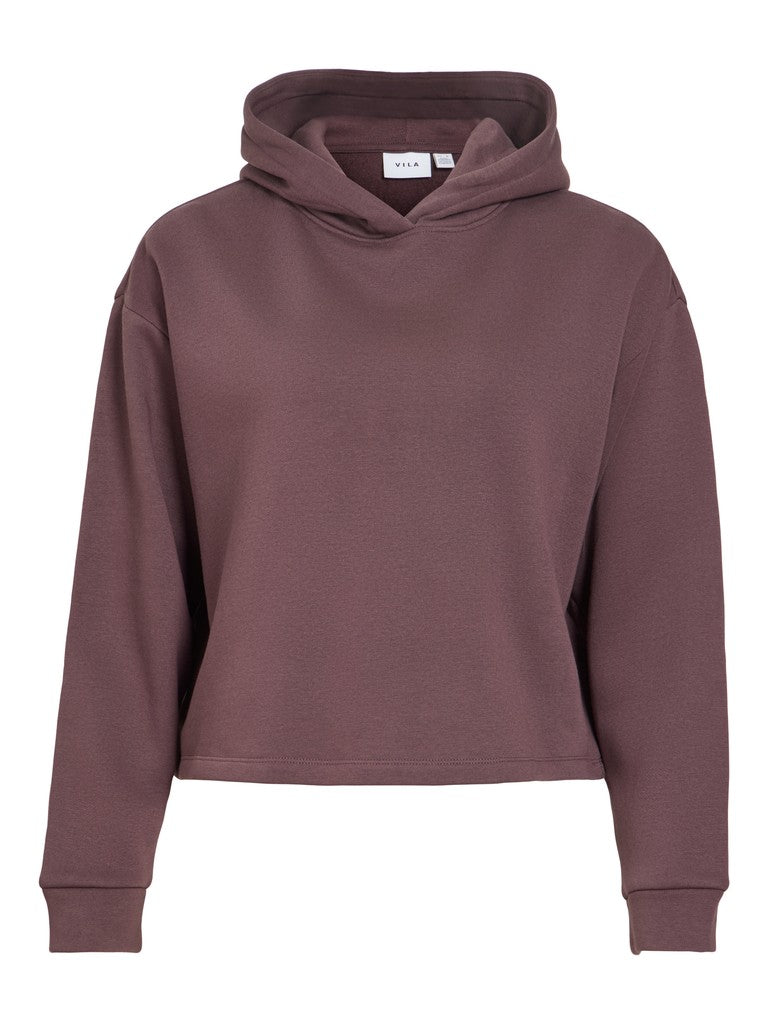 Vila naisten huppari Vihuris Short Hoodie, Raisin
