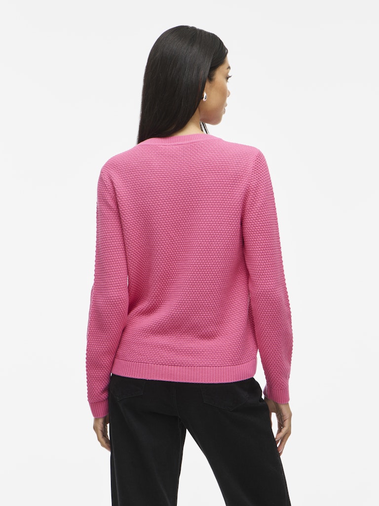 Vila neule,  K-VIDALO O-NECK L/S KNIT TOP- NOOS Sangria Sunset