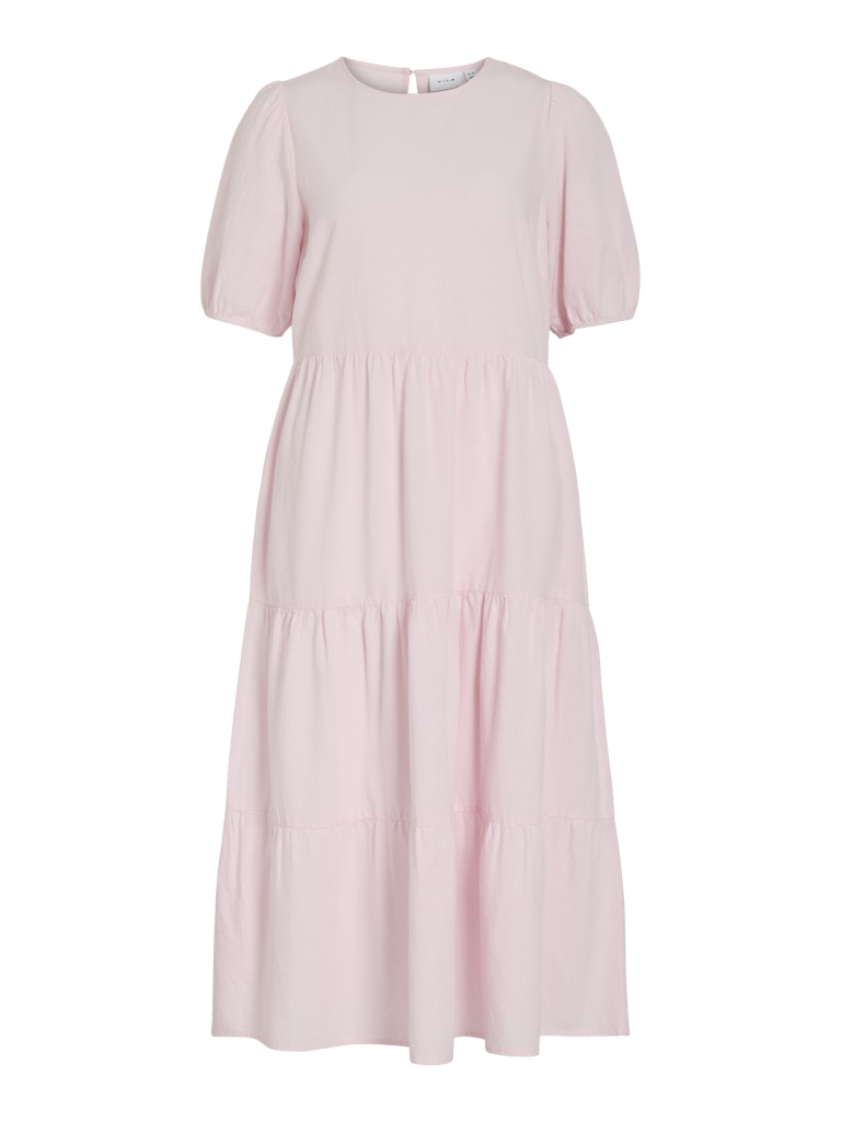 Vila mekko VIPrisilla 2/4 O-Neck Midi Dress, Cherry Blossom