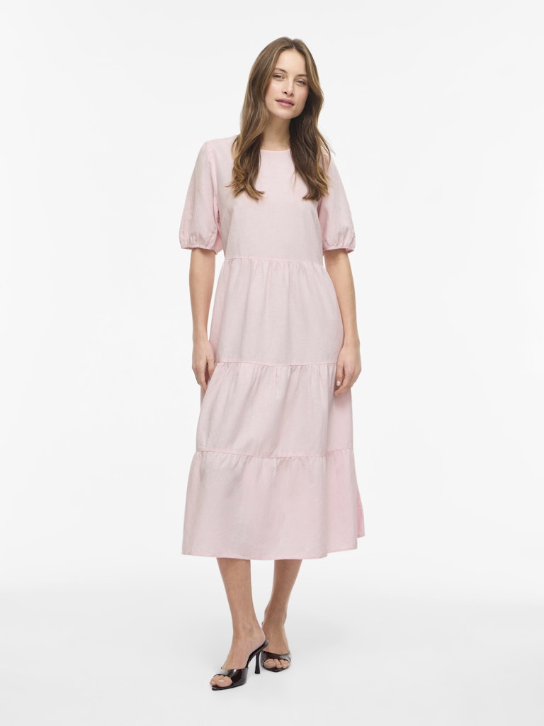 Vila mekko VIPrisilla 2/4 O-Neck Midi Dress, Cherry Blossom