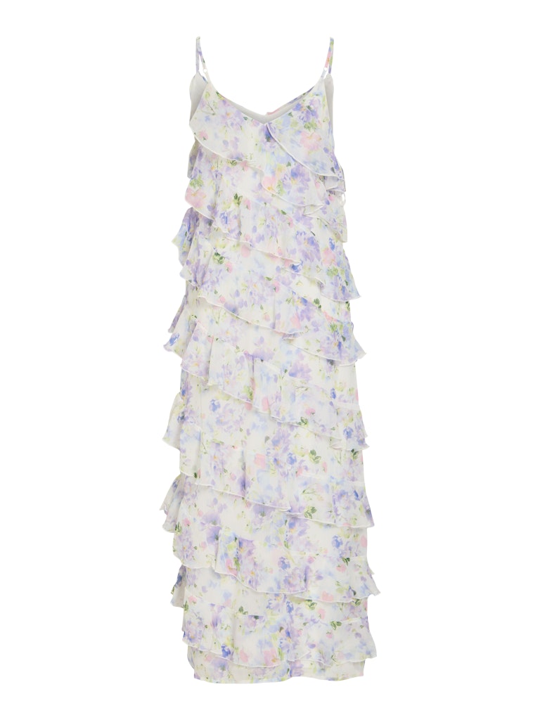 Vila mekko Viluna Strap Ankle Dress, Cloud Dancer Blue