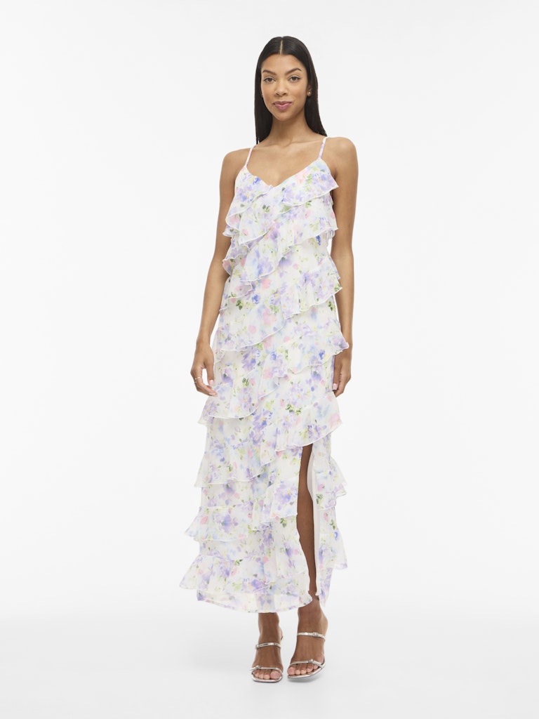 Vila mekko Viluna Strap Ankle Dress, Cloud Dancer Blue