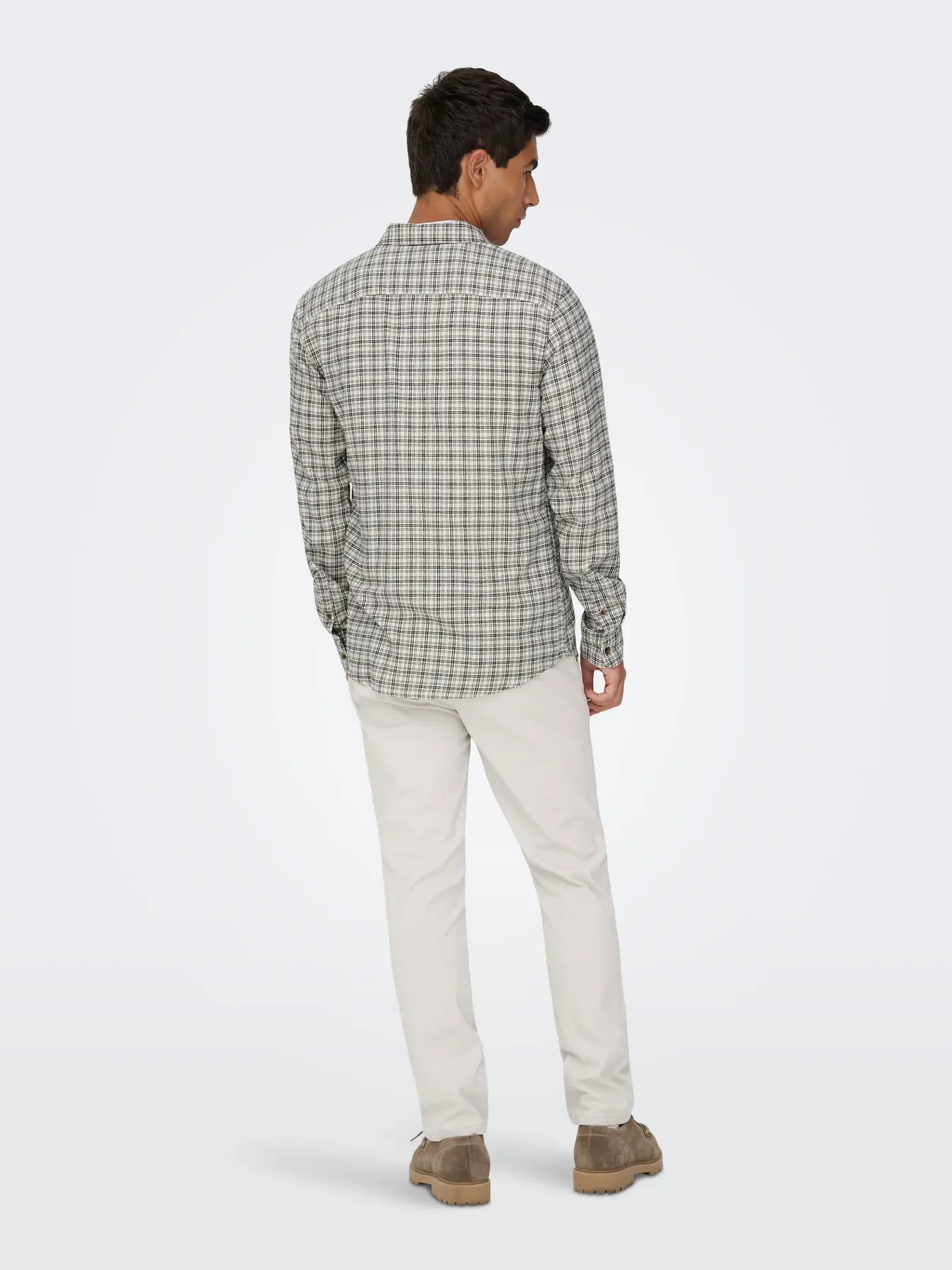 Only and Sons miesten kauluspaita Gudmund, Egret Jet Black