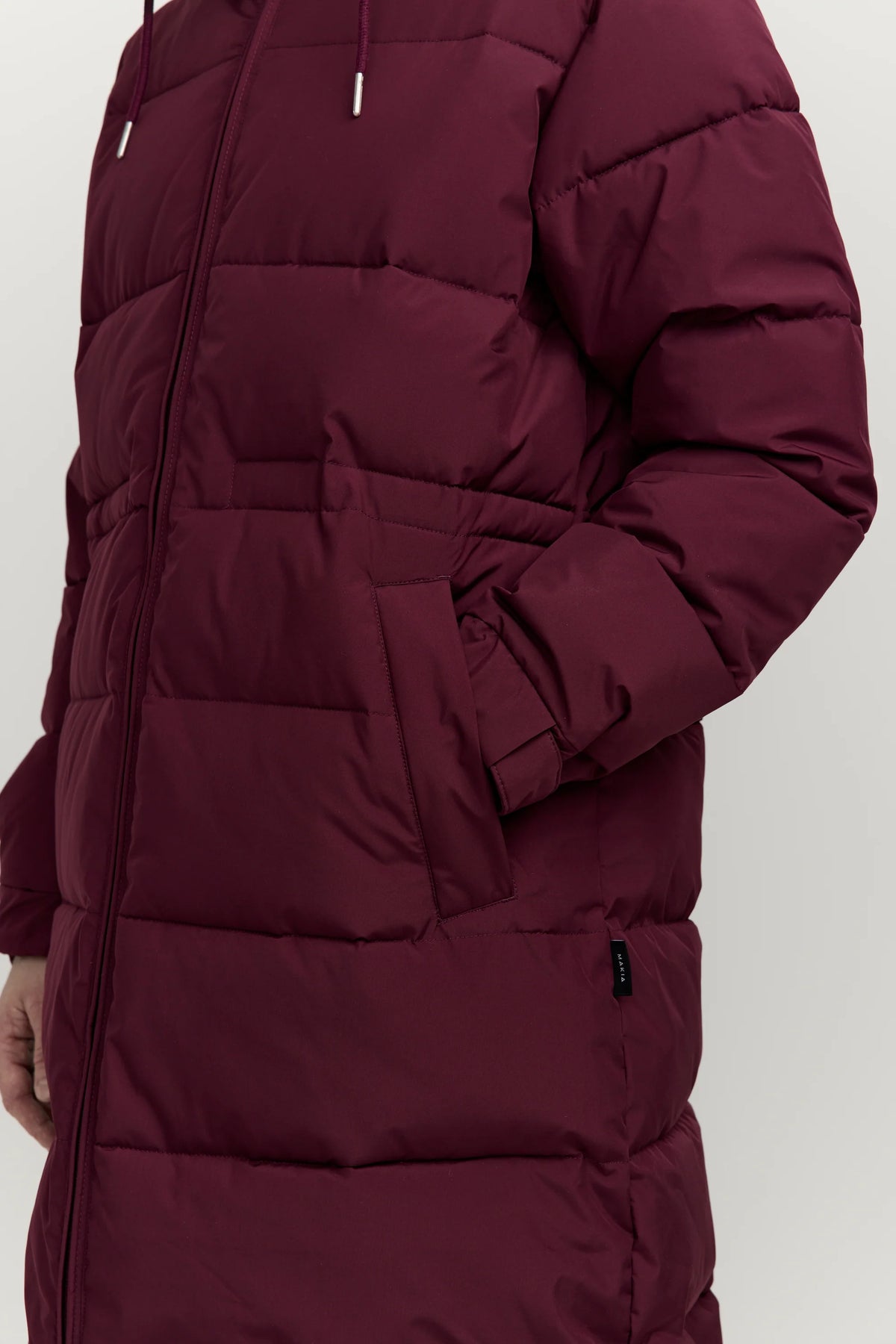 Makia naisten takki Maren Parka, viininpunainen