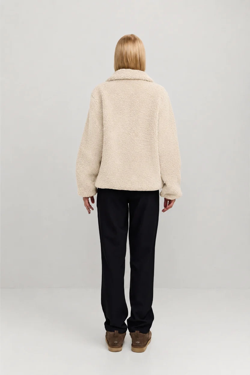 Makia naisten teddytakki Miisa Jacket, luonnonvalkoinen