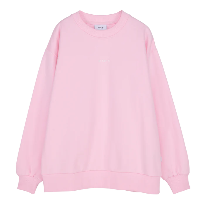 Makia naisten collegepaita Makia Sweatshirt, vaaleanpunainen