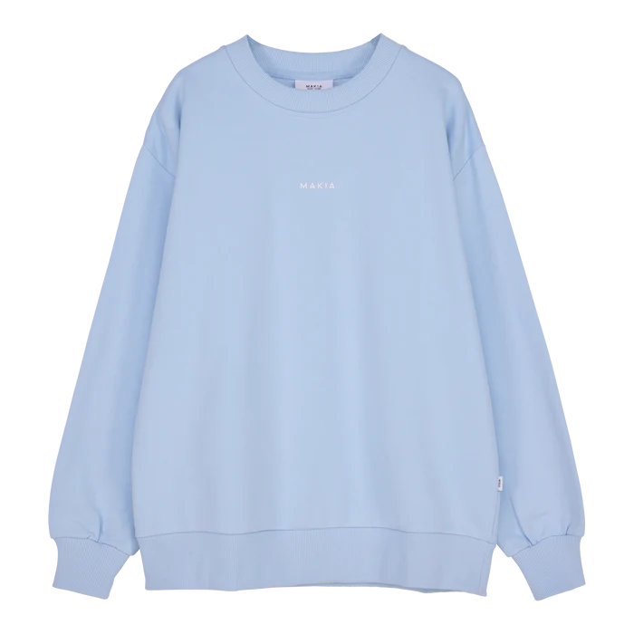 Makia naisten collegepaita Makia Sweatshirt, vaaleansininen
