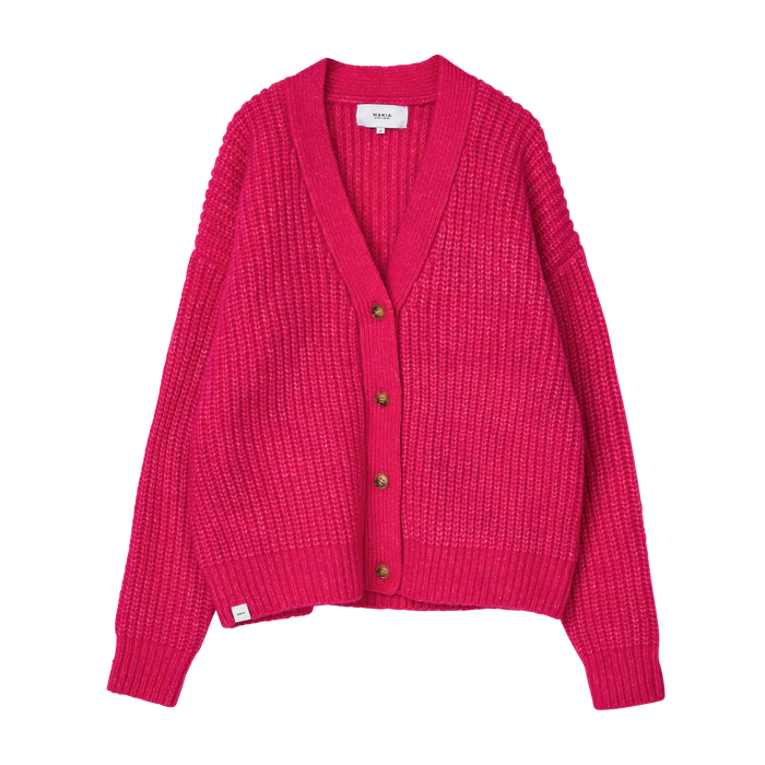 Makia naisten neuletakki Florence Cardigan, pinkki