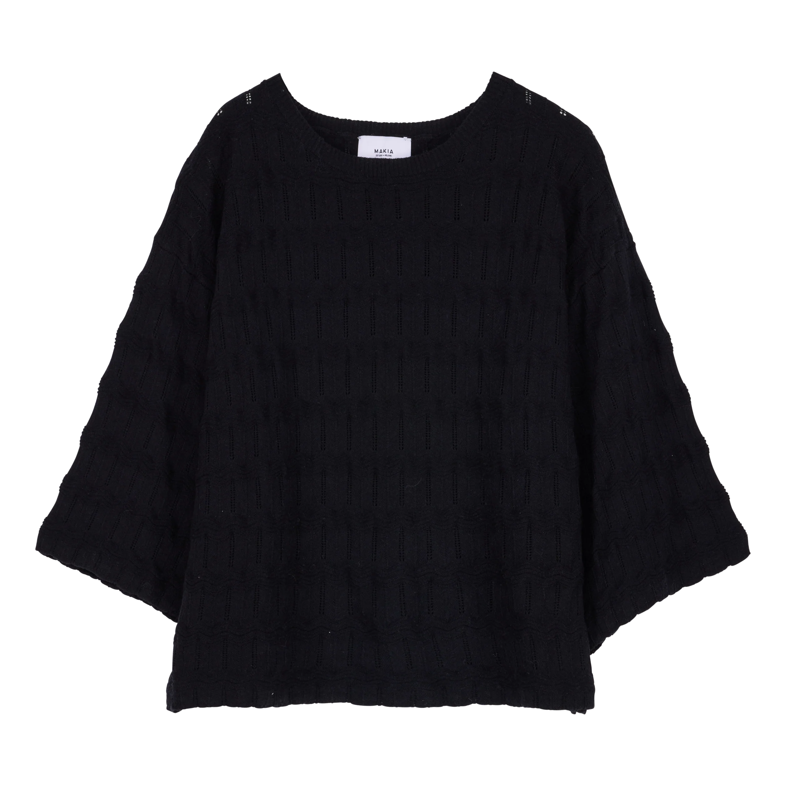 Makia naisten neulepaita Marie Knit, musta