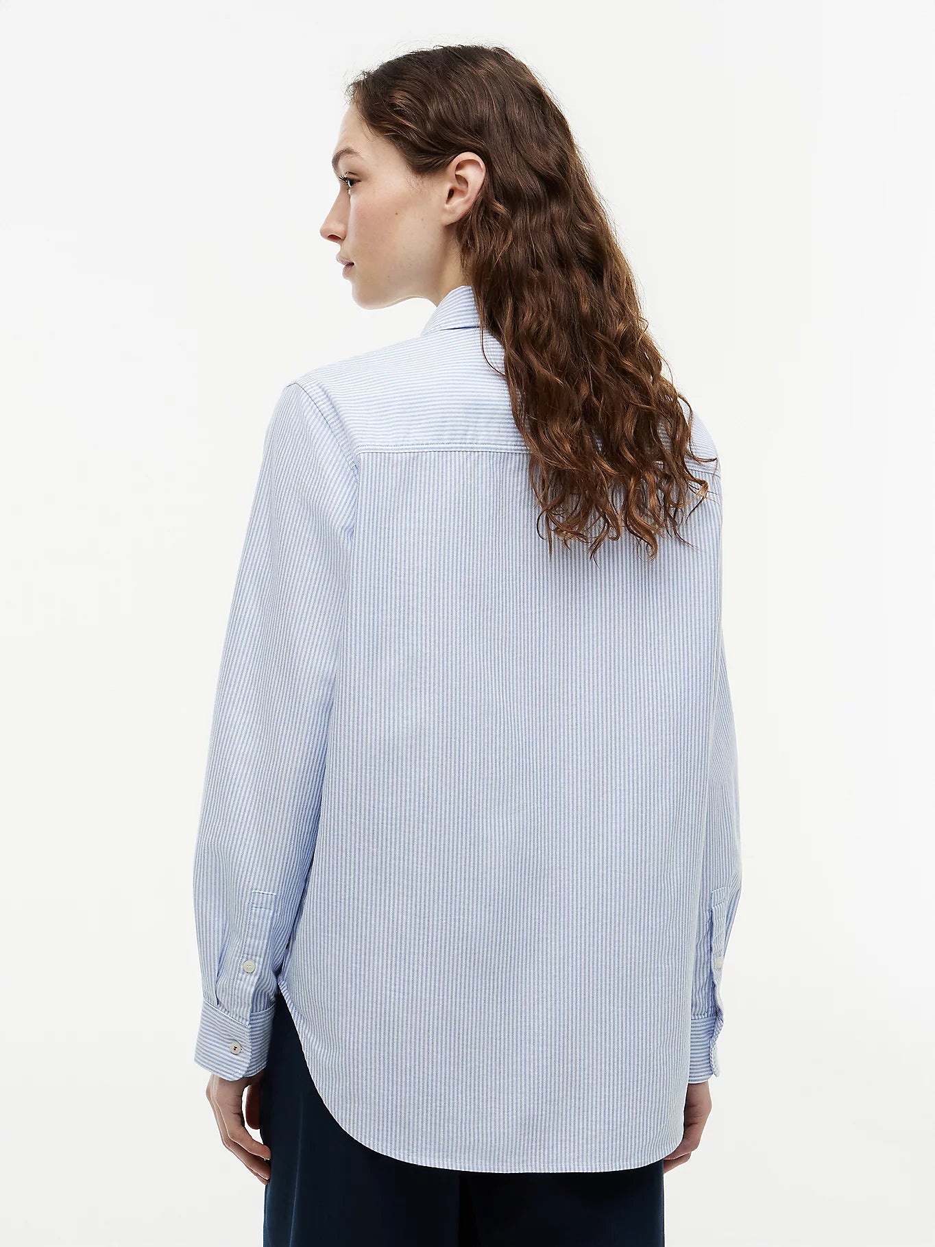 Tommy Hilfiger naisten paitapusero Oxford Relaxed LS Shirt, vaaleansininen