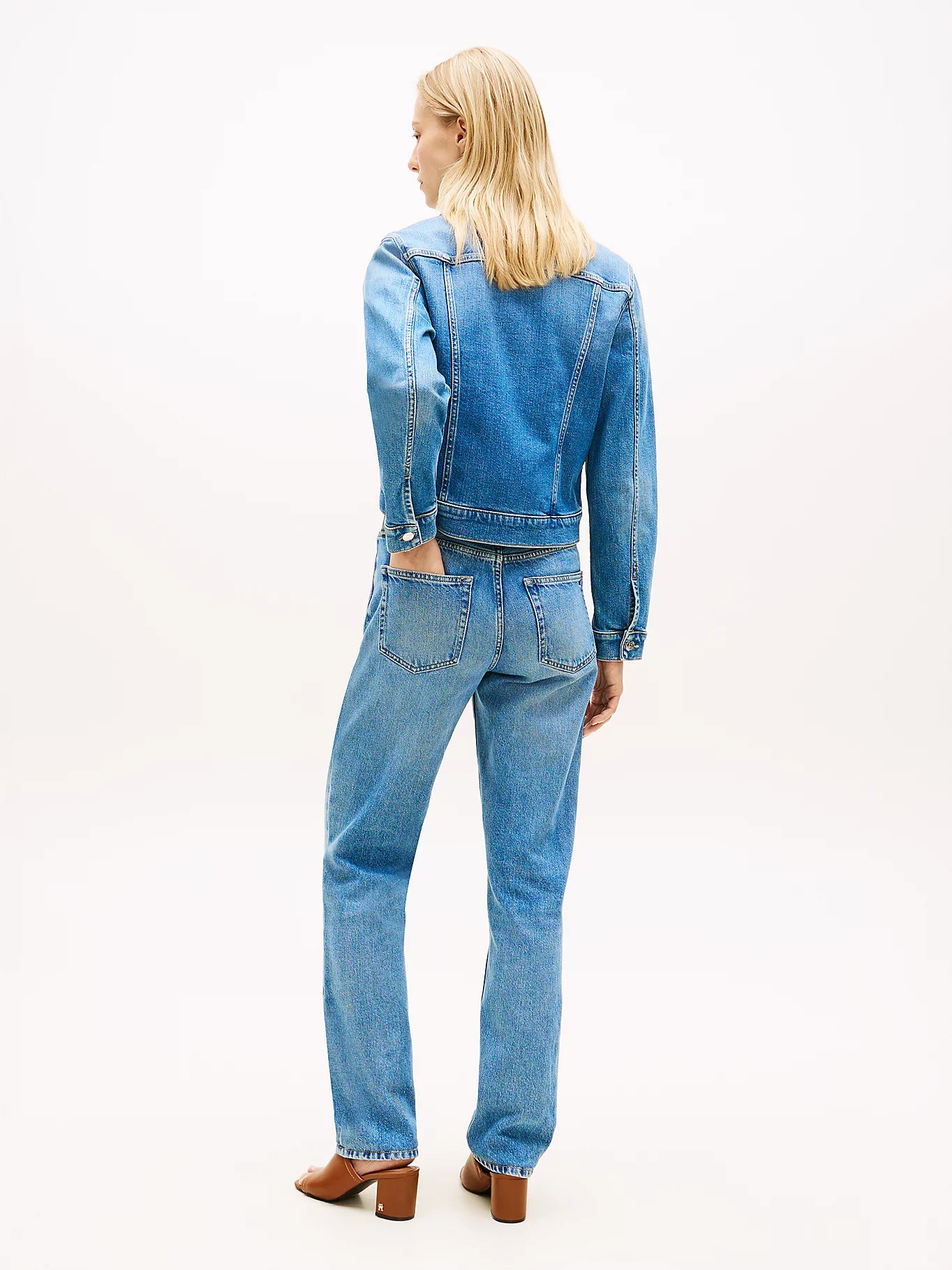 Tommy Hilfiger naisten farkkutakki DNM Finn Slim Jacket, sininen