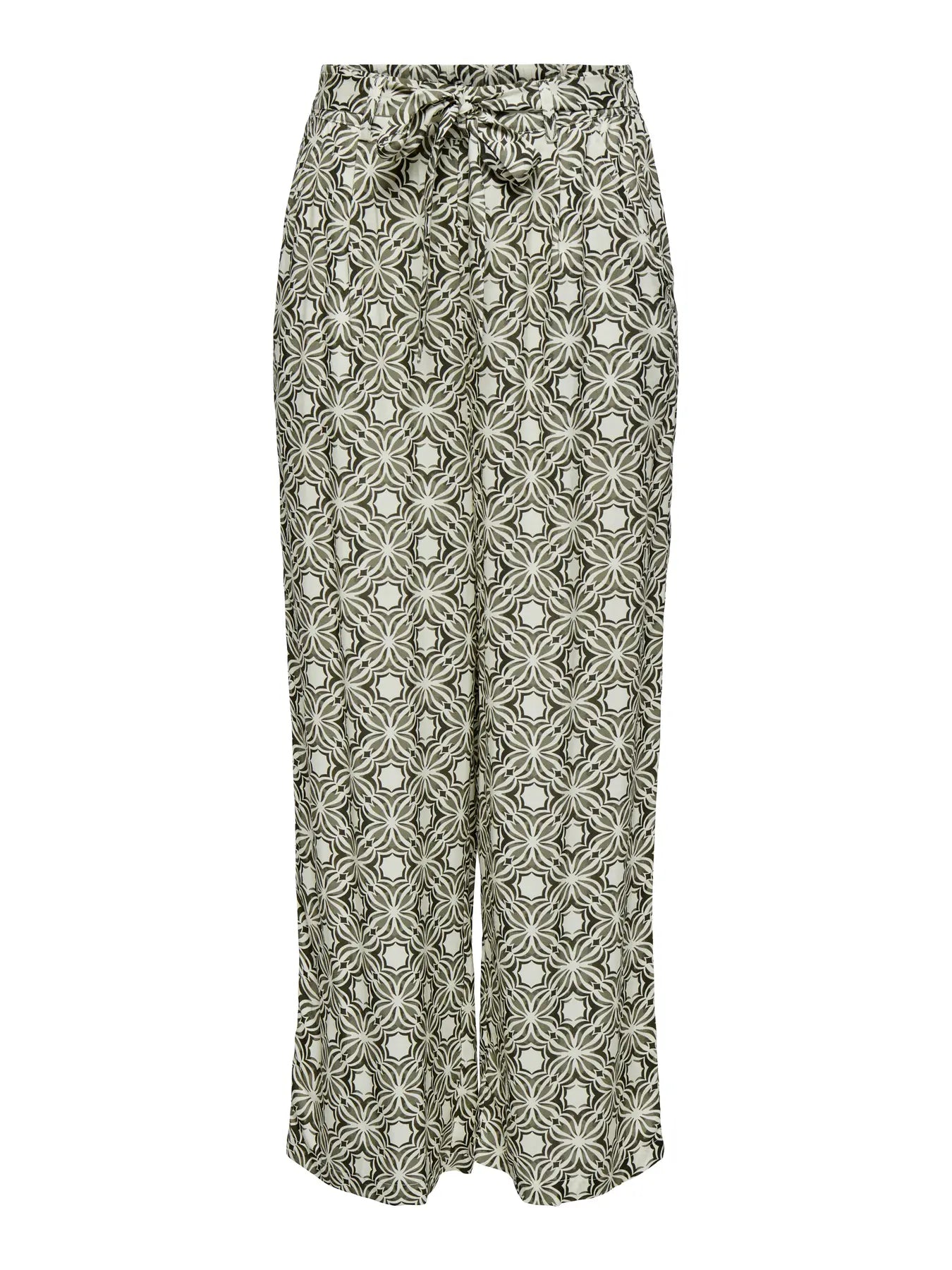 Only naisten housut Onlsilva, vihreä kuosillinen