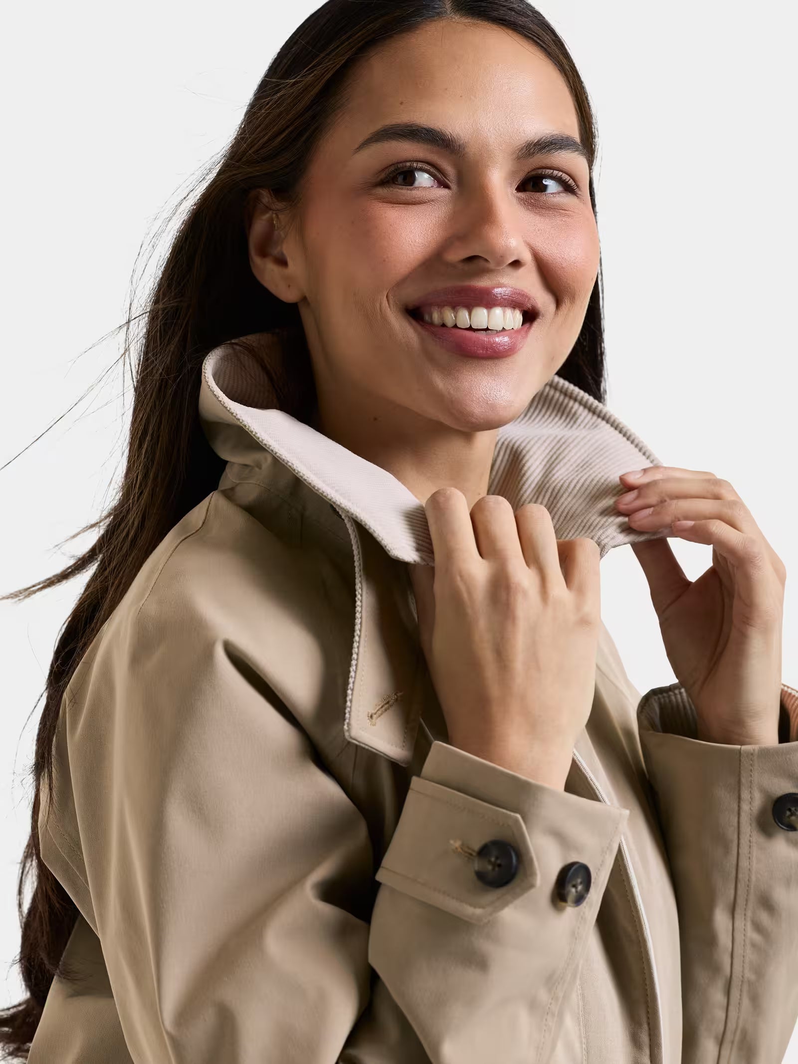 Didriksons naisten takki Lynn Jacket, vaalea beige